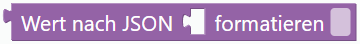 Wert nach JSON