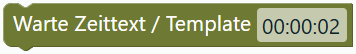 Warte Zeittext / Template