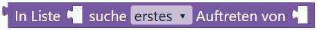 Listenelement suchen