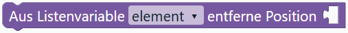 Listenelement entfernen