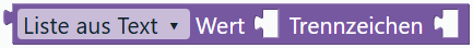 Liste/Text teilen/verbinden