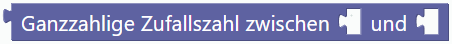 Ganzzahlige Zufallszahl