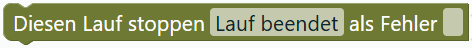 Diesen Lauf stoppen