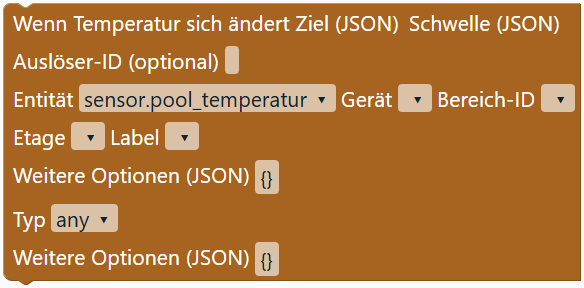 Temperatur geändert