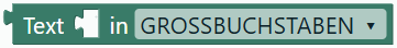Groß-/Klein-/Titelbuchstaben