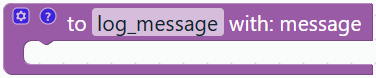 Define action function