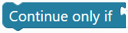 Continue only if
