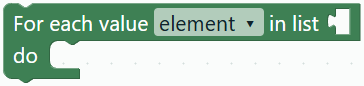 For each with variable