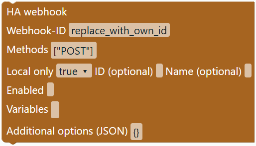 HA webhook