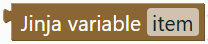 Jinja variable
