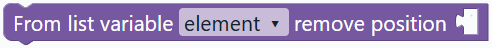 Remove list item
