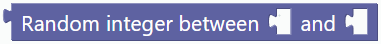 Random integer