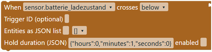 Numeric threshold trigger