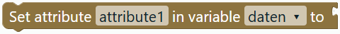 Set attribute in variable
