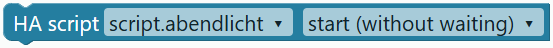 Control HA script
