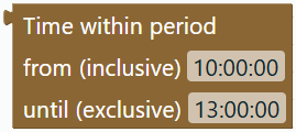 Time within period