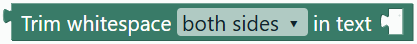 Trim text