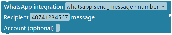 WhatsApp integration