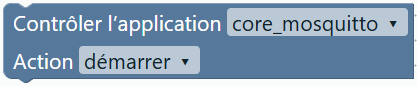 Commande d’application