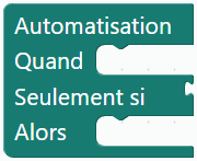 Automatisation … Quand … Seulement si … Alors …