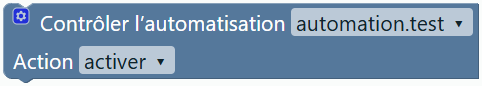 Commande d’automatisation