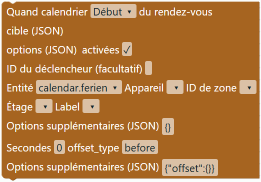 Début/fin d’un événement calendrier