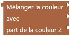Mélanger la couleur … avec … part de la couleur 2 …