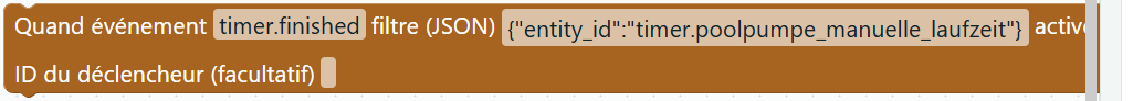 Déclencheur événement