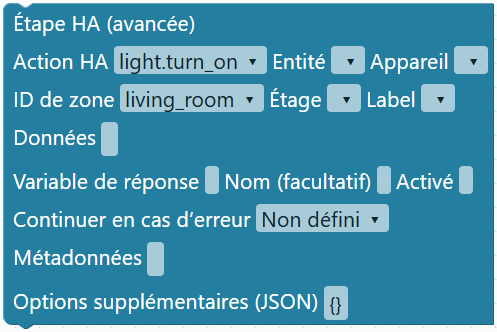 Étape HA (avancée)