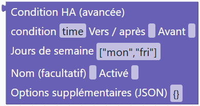 Condition HA (avancée)