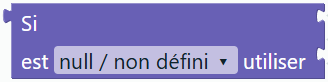 Si … est … utiliser …