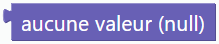 aucune valeur (null)