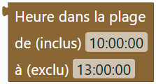 Heure dans la plage