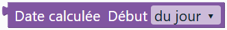 Date calculée …