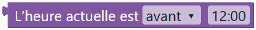 L’heure actuelle est … …