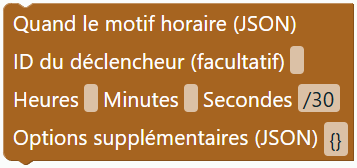 Motif horaire (JSON)