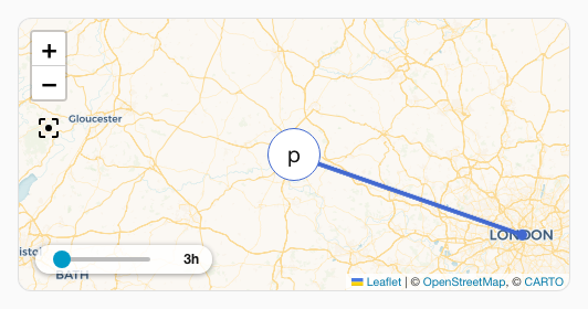 Exemple de curseur de période du spark Map