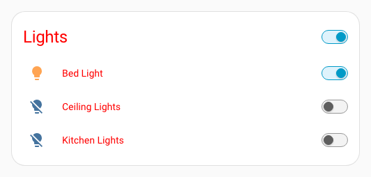 Red theme example