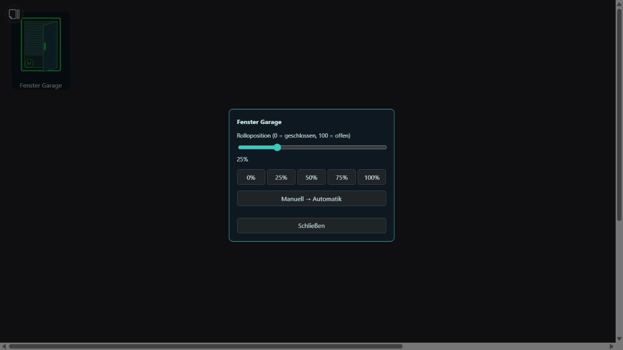 Runtime-Dialog mit Rolloposition und Moduswechsel